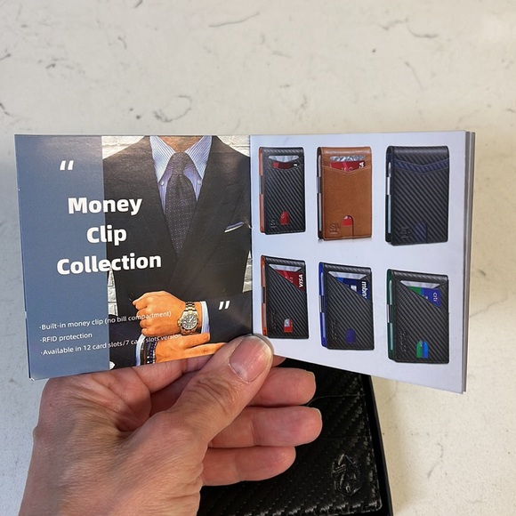 Zitahi Nova Men Wallet Slim Wallet for Men 12 Card Holder Money Clip RFID Bifold - Picture 8 of 16